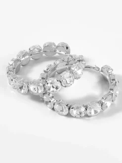 Terra Diamante Hoop Earrings