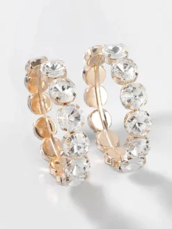 Terra Diamante Hoop Earrings