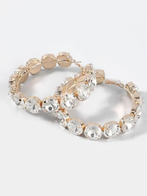 Terra Diamante Hoop Earrings