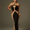 Thaliacea Halterneck Maxi Dress
