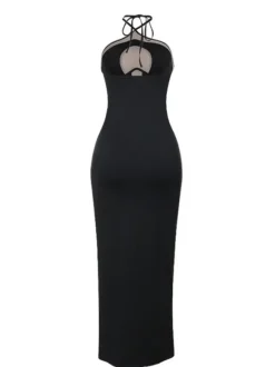 Thaliacea Halterneck Maxi Dress