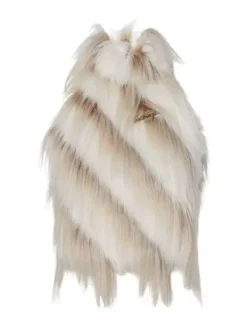 Thara Backless Faux Fur Top