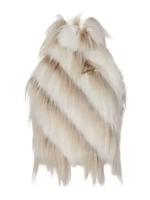 Thara Backless Faux Fur Top