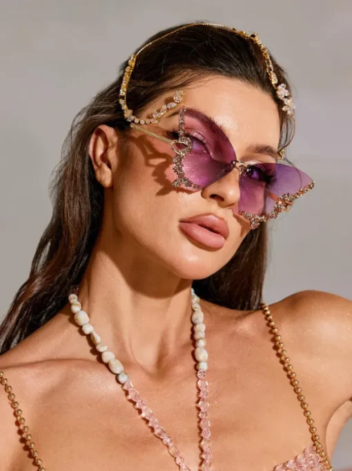 Tierney Butterfly Crystal Sunglasses