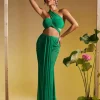 Tilly Draped Mesh Skirt Set