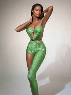 Tolliver Crystal Pants Set