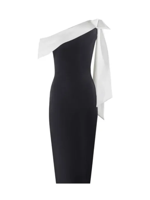 Tracy One Shoulder Bow Bandage Dress