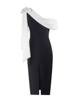 Tracy One Shoulder Bow Bandage Dress