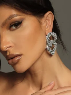 Tyora Circle Crystal Earrings