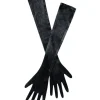 Velvet Gloves In Black