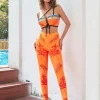 Yannick Embellished Asymmetric Bandage Pants Set